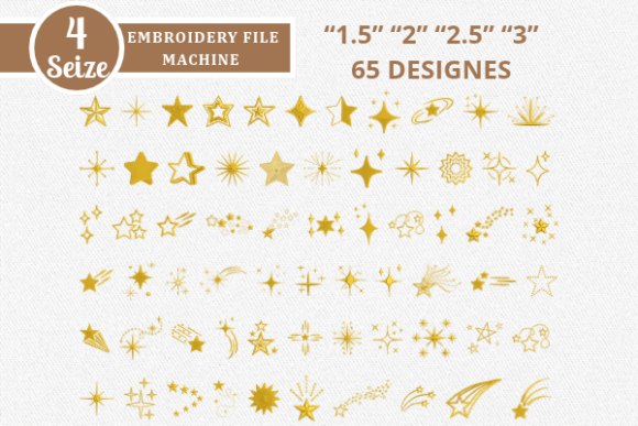 65 Stars Embroidery Designs Embrodery