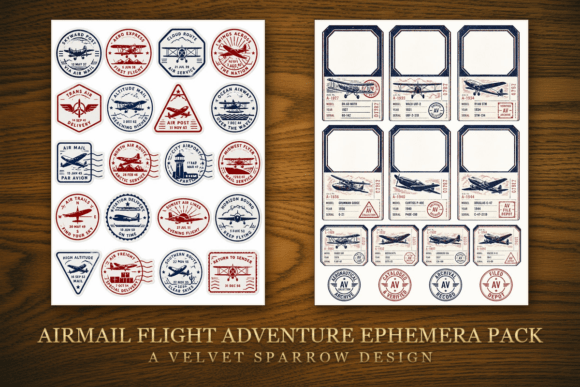 Airmail Flight Adventure Ephemera Pack