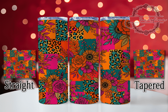 Boho Floral Leopard 20oz Tumbler