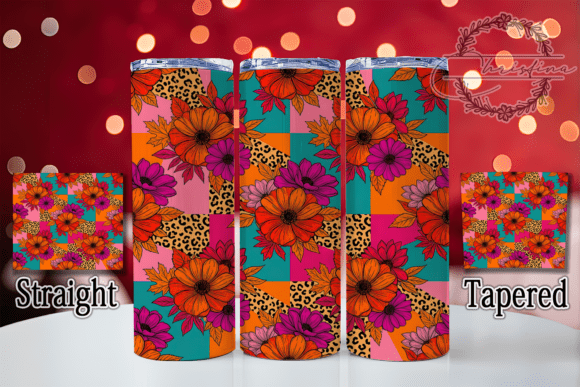Boho Floral Leopard 20oz Tumbler