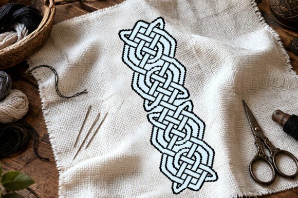 Celtic Knot Cross Stitch Pattern, Interl