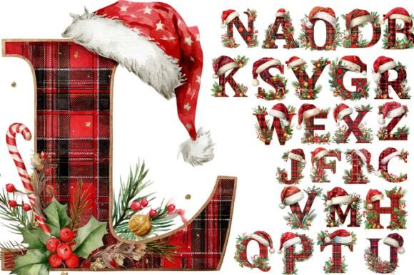Christmas Alphabet Latter Clipart Png