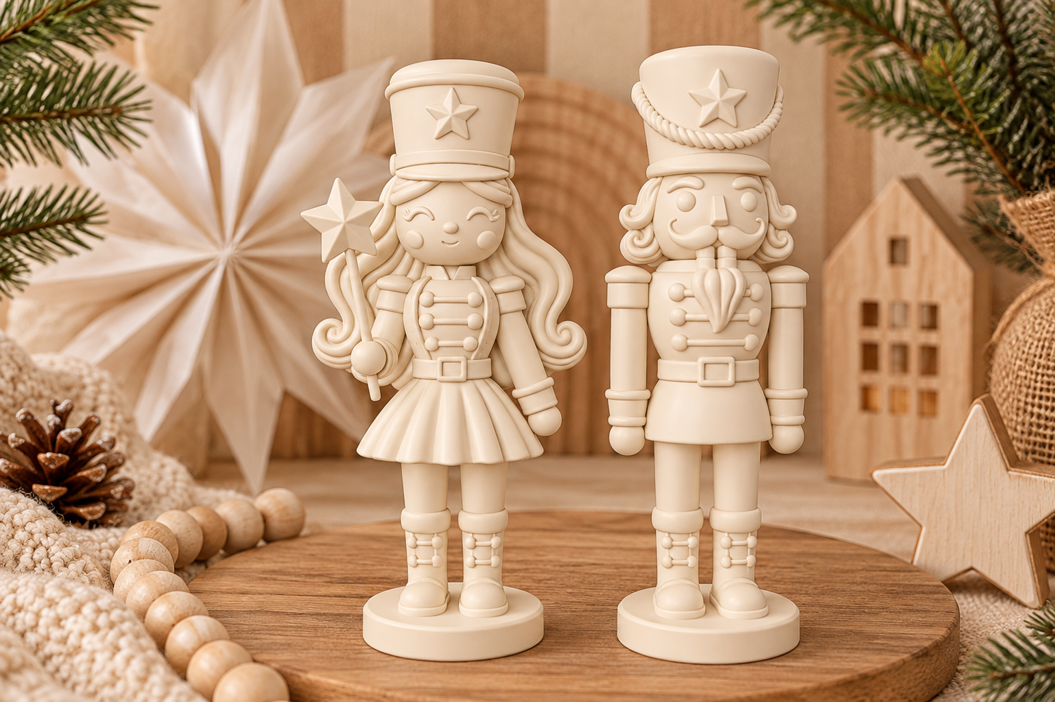 Christmas Nutcracker Duo 3D Print – Male & Female Nutcracker Models - Image 5