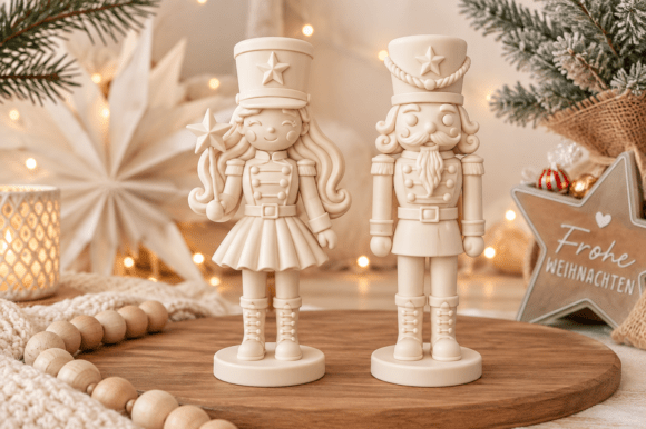 Christmas Nutcracker Duo 3D Print – Male & Female Nutcracker Models - Image 3