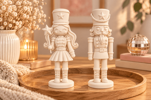 Christmas Nutcracker Duo 3D Print – Male & Female Nutcracker Models - Image 4