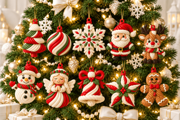 Christmas Ornaments STL 3D Print Set - 10 Festive Holiday Models - Image 2
