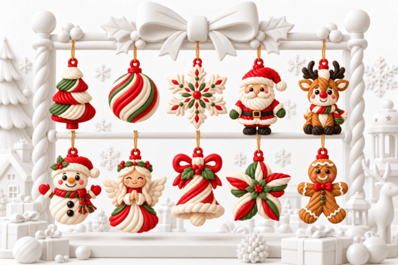 Christmas Ornaments STL 3D Print Set - 10 Festive Holiday Models - Image 5