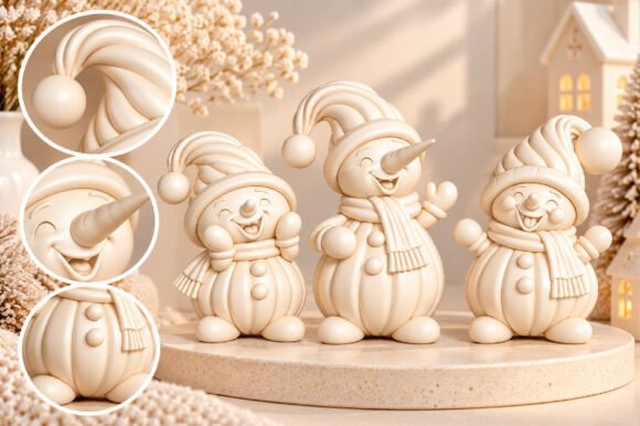 Christmas Ornament Set STL 3D Print – Festive Holiday Tree Decor Files - Image 14