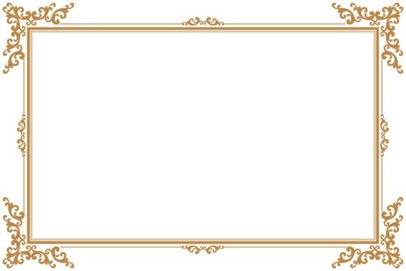 Classic Gold Certificate Frame. 49