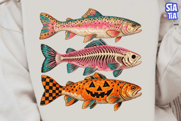 Colorful Fish PNG Sublimation Shirt Desi