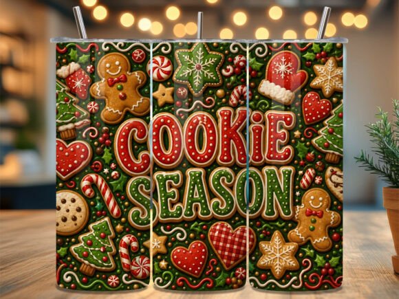 Cookie Season Holiday 20oz Tumbler Wrap