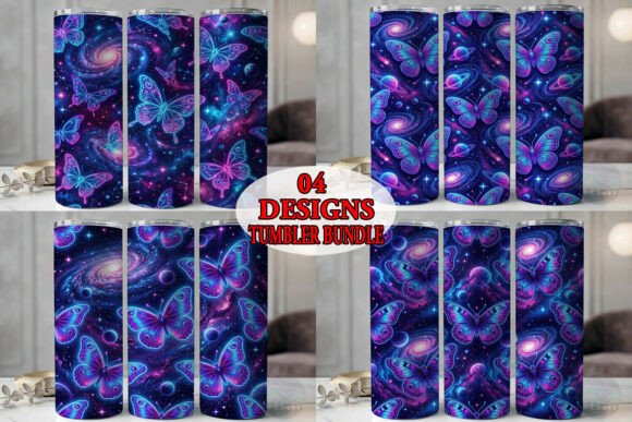 Cosmic Butterfly Nebula Tumbler Bundle