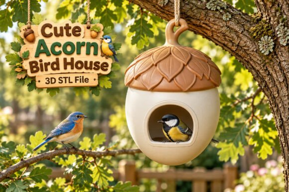 Woodland Christmas Animals STL – 3D Printable Owl, Reindeer & Fox Figurine Set - Image 16