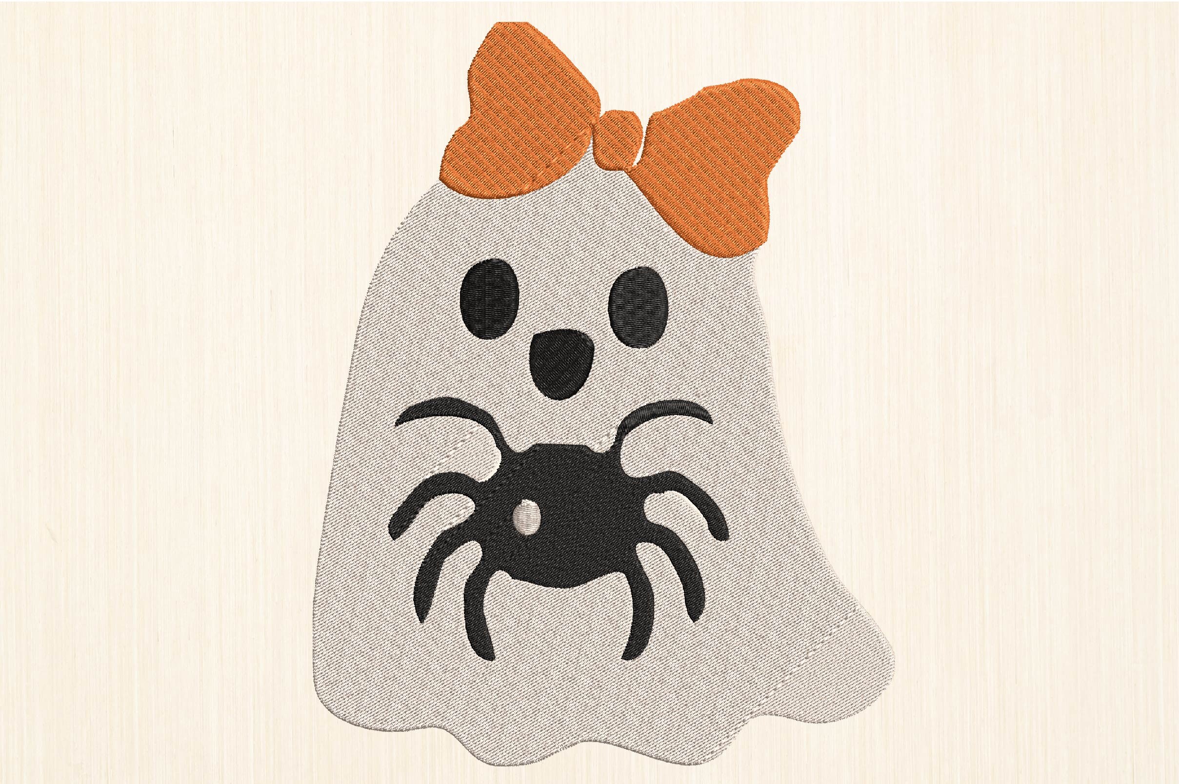 Cute Ghost with Bow and Spider Machine