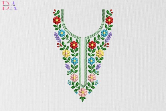 Floral Neckline