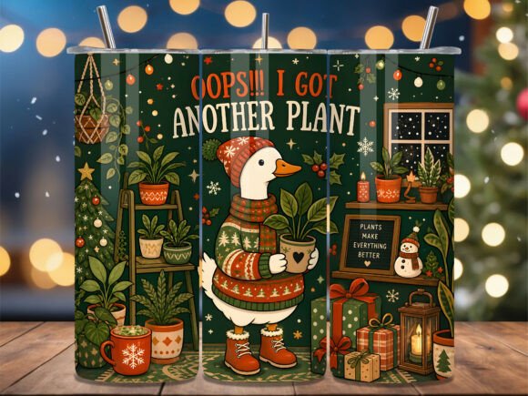 Funny Christmas Goose Tumbler Wrap