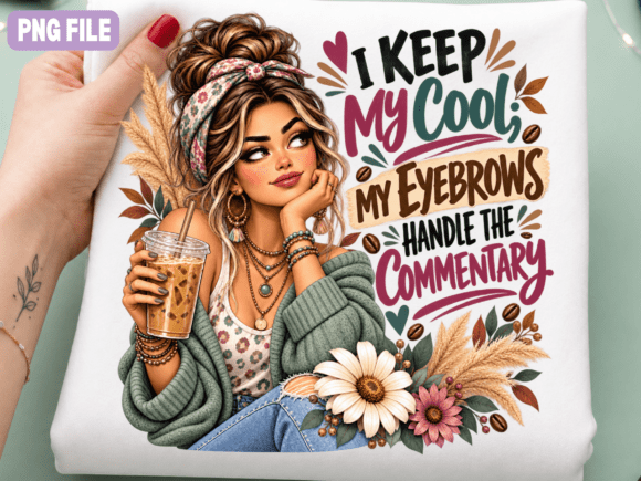 Funny Coffee Girl Quote Sassy Woman Png