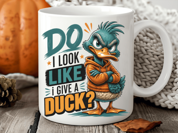 Funny Sarcastic Duck Quote Mug Wrap