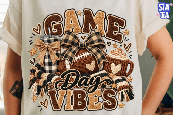 Game Day Vibes Football PNG Sublimation