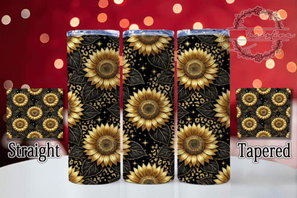Golden Leopard Sunflower 20oz Tumbler