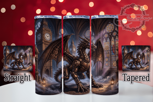 Gothic Steampunk Dragon 20oz Tumbler