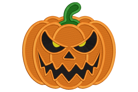 Halloween Pumpkin Embroidery Design