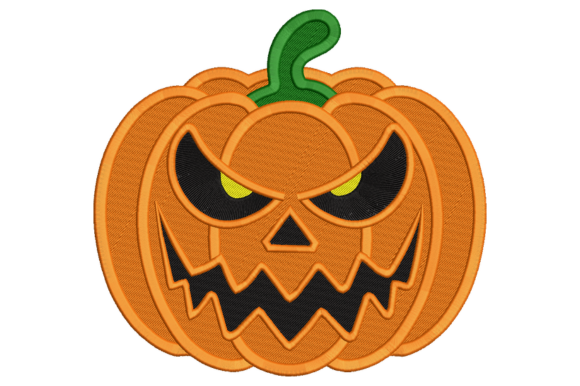Halloween Pumpkin Embroidery Design