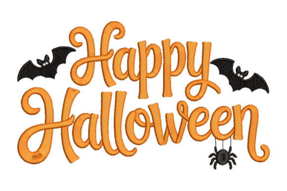 Happy Halloween Embroidery Design