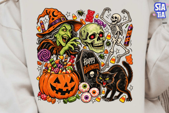 Happy Halloween PNG Sublimation Shirt De