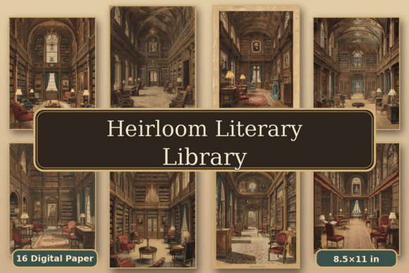 Heirloom Literary Library Junk Journal