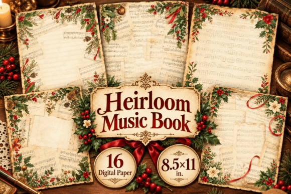 Heirloom Music Book Junk Journal