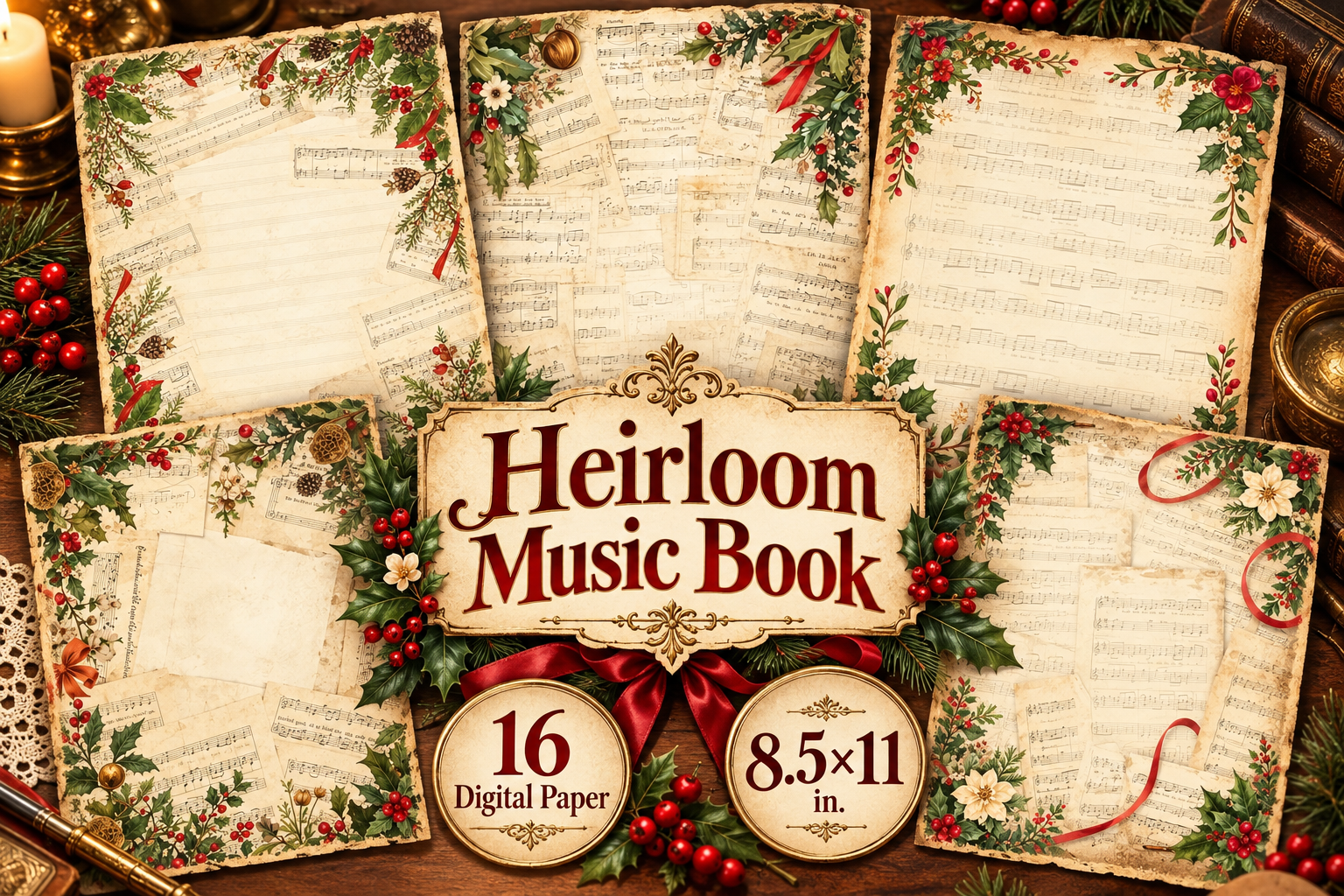 Heirloom Music Book Junk Journal