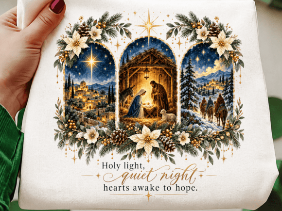 Holy Light Quiet Night Nativity PNG