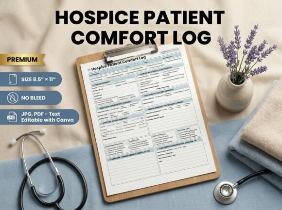 Hospice Patient Comfort Log Printable