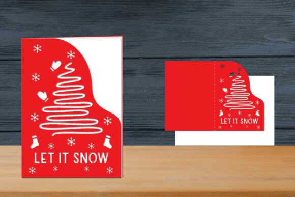 Let It Snow, Christmas Card Template