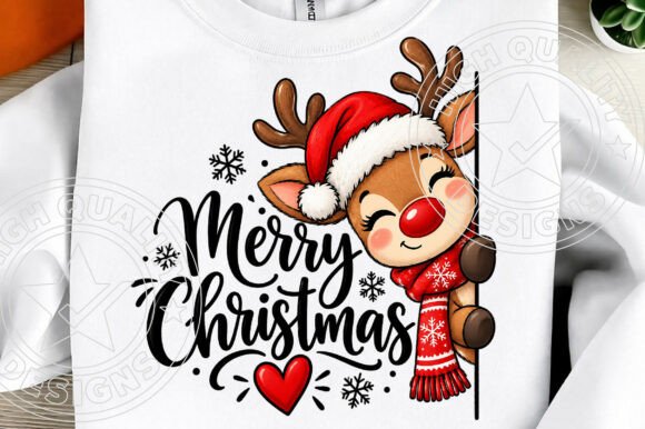 Merry Christmas Reindeer – Cute Santa Ha