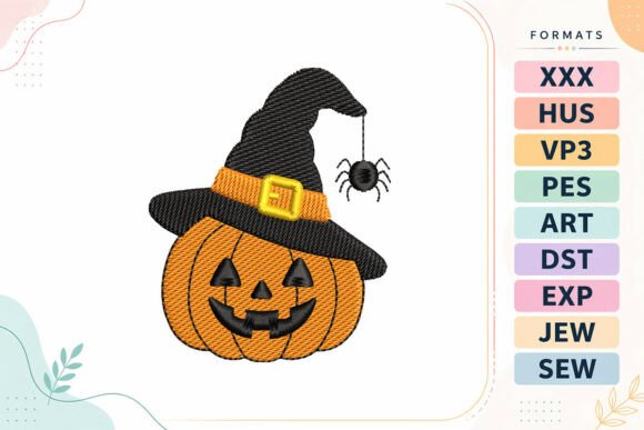 Mini Halloween Pumpkin Witch Hat