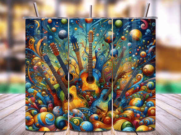 Musical Guitar 20oz Tumbler Wrap Vol.18