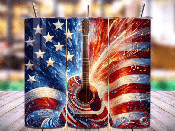 Musical Guitar 20oz Tumbler Wrap Vol.20
