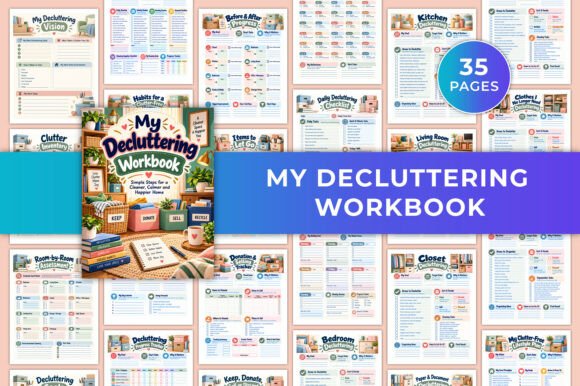 My Decluttering Workbook KDP Interiors