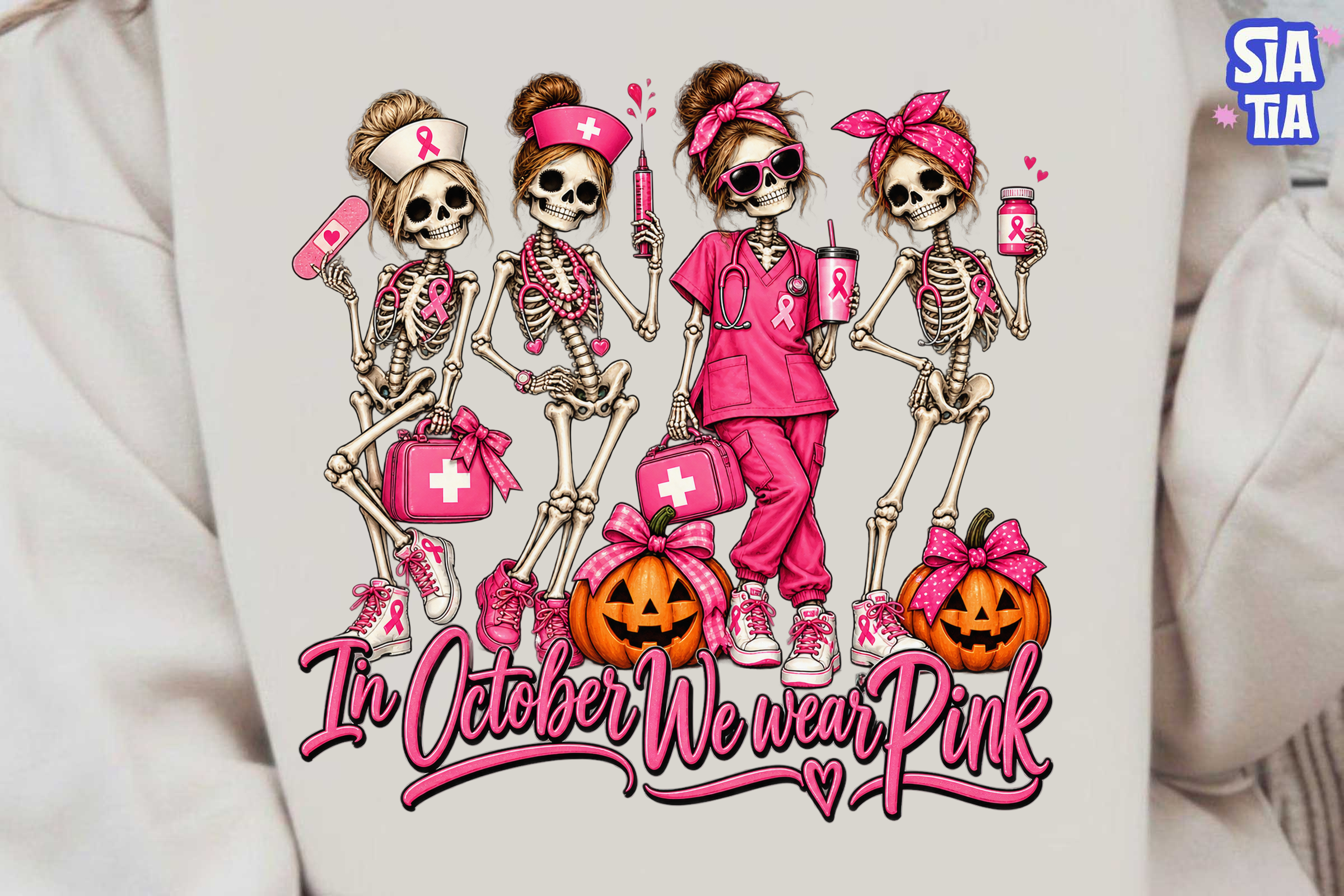 October Breast Cancer Awareness PNG Shir