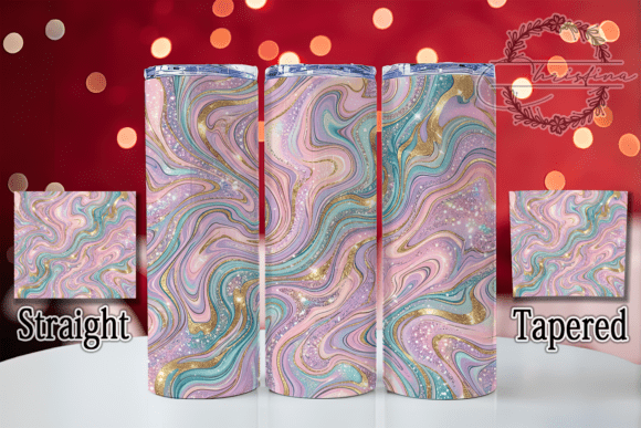 Opal Marble Glitter 20oz Tumbler