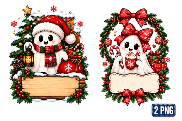 Personalized Christmas Ghost PNG
