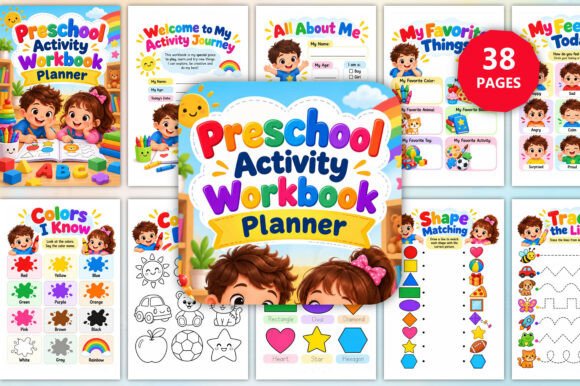Preschool Activity Workbook Planner
