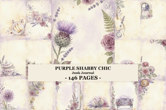 Purple Shabby Chic