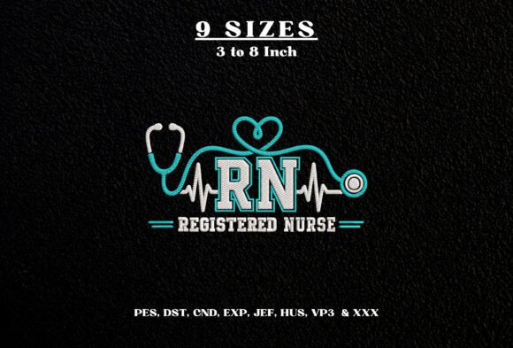 RN Registered Nurse Stethoscope Design