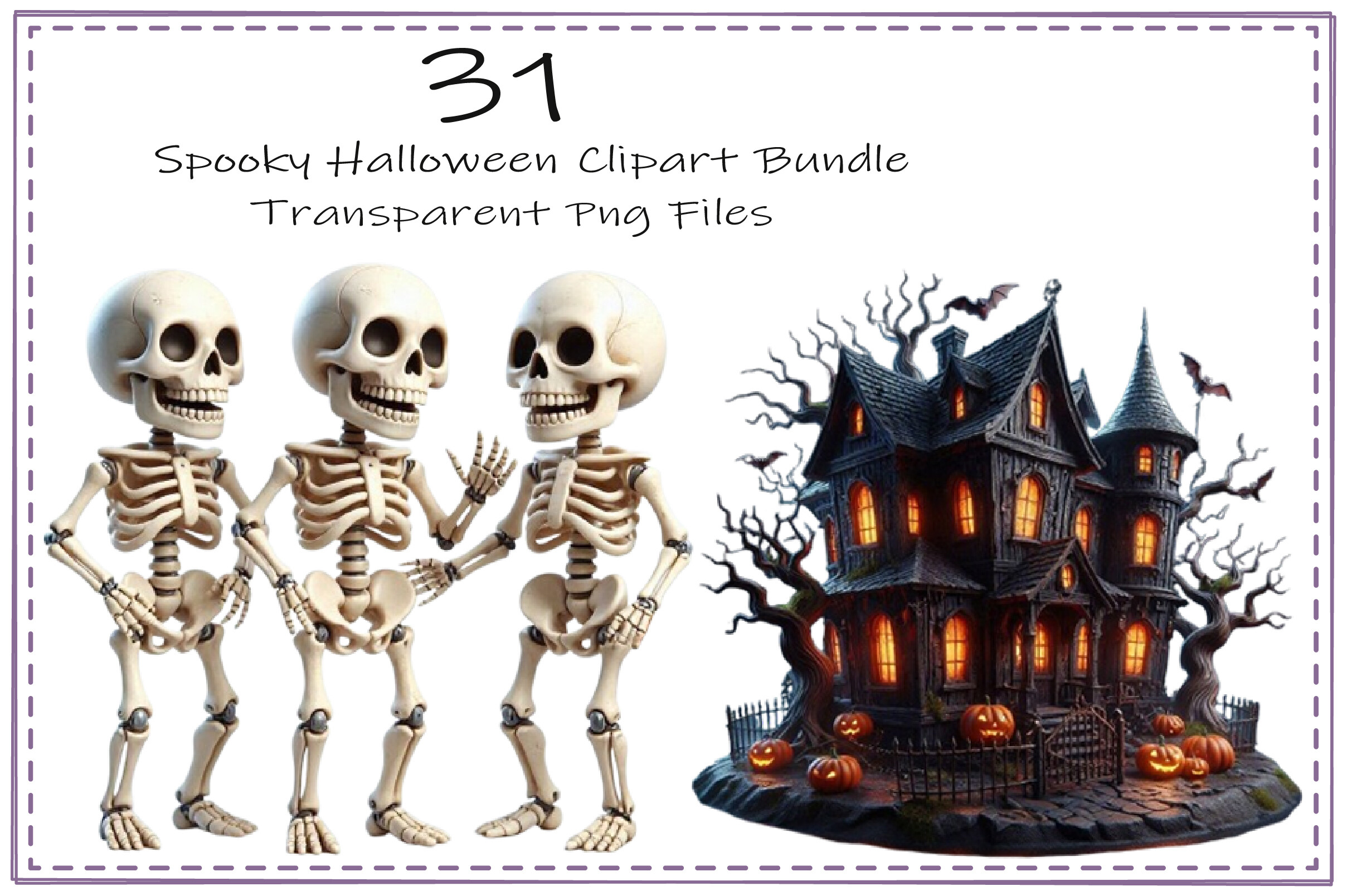 Spooky Halloween Clipart Bundle