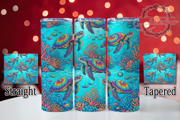 Tie-Dye Sea Turtle 20oz Tumbler