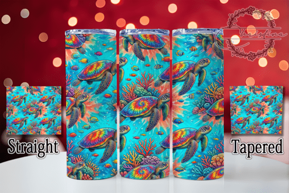 Tie-Dye Sea Turtle 20oz Tumbler