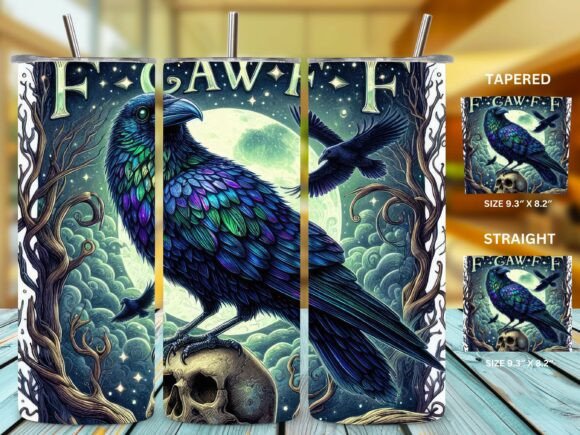 20oz Dark Crow Moo F-CAW-F Tumbler Wrap